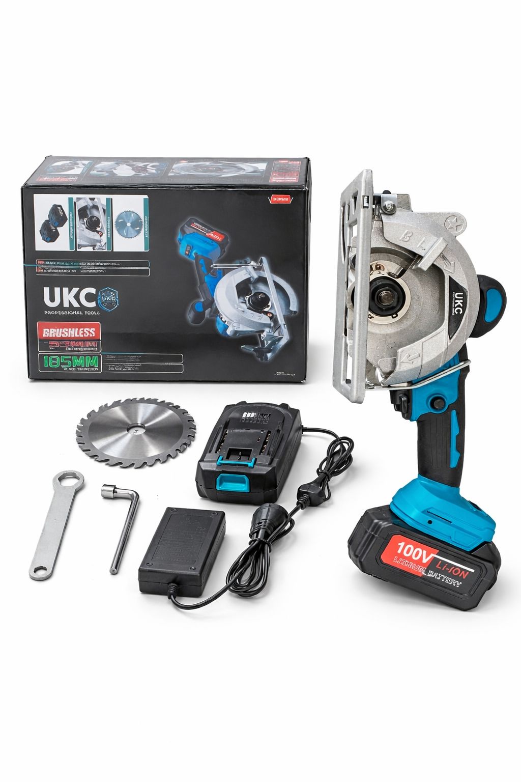 Akku-Handkreissäge-Set 185 mm mit Ladegerät und Sägeblatt